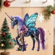 thumbnail image 2 of Adornos de caballos para el árbol de Navidad Adorno colgante de caballo de acrílico 2D con brillantes Regalo para mujeres, niñas y amantes de los caballos, 2 of 7