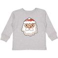 thumbnail image 3 of Inktastic Cute Santa Claus Face Boys or Girls Long Sleeve Toddler T-Shirt, 3 of 5