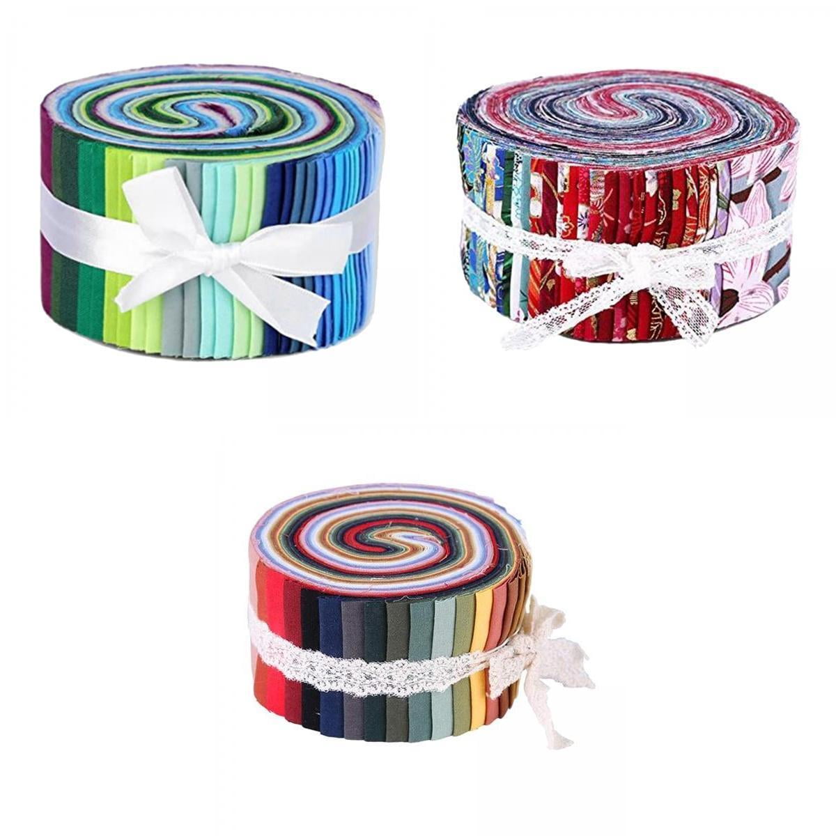 3 Rollable Cotton Fabric Strips, , Fabric