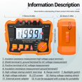 thumbnail image 2 of LEEYNEER 1 Set Insulation Tester with LCD Backlight and Resistance Testing Accessory, 2 of 8