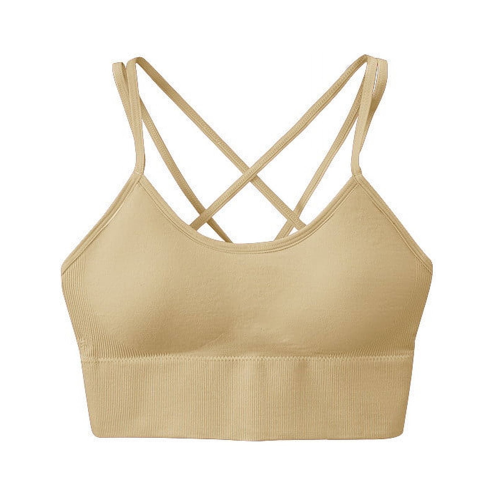 wirarpa Women's Soft Comfortable Wirefree Bra No Padding Plus Size Beige 38G  : : Clothing, Shoes & Accessories