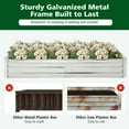 thumbnail image 6 of Resenkos Raised Planter Boxes, Large Space Elevated Flower Beds,Metal Galvanized Raised Garden Bed with Open-Ended Base-6 x 3 ft, 6 of 8