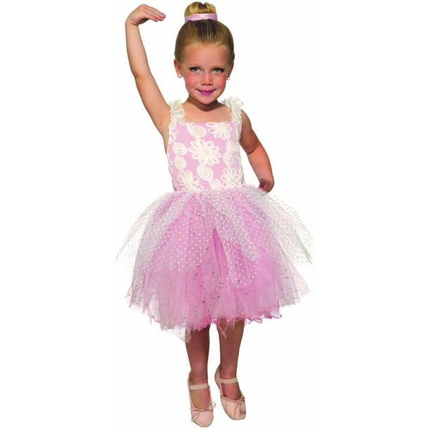 Ballerina Girls Child Pink Dancer Halloween Costume