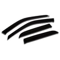 thumbnail image 2 of TuningPros WV2M-810 Outside Mount 2.0mm Window Visor Deflector Rain Guard Dark Smoke, 4 Pcs Set Compatible With 2011-2016 Infiniti QX70 FX35 FX37 FX50, 2 of 4