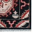 thumbnail image 4 of Rugsotic Carpets Eco-Friendly Handmade Knotted Black Cream Oriental Area Rugs, 2'6"x10', Runner, Silk And Wool, Quick Dry, 4 of 5