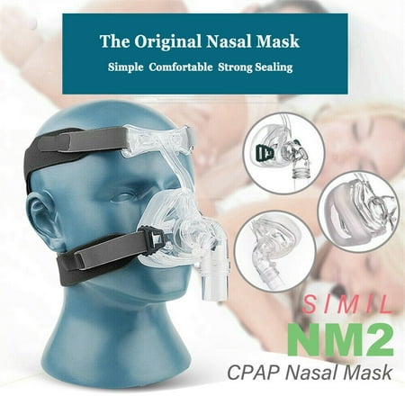 CPAP NM2 Mask Full Face Nasal Mask Resmed Sleep Snore Respirator Strap with Headgear-S