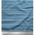 thumbnail image 1 of Soimoi Velvet Fabric Horizontal Stripe Printed Craft Fabric by The Yard 58 Inch Wide, 1 of 3