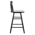 thumbnail image 6 of SAFAVIEH Tally Modern Style Wood Counter Stool, Black (17.3 in. W x 17.1 in. D x 36.2 in. H), 6 of 12