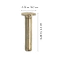 thumbnail image 2 of KONTONTY 15PCS Metal Studs for DIY Projects Golden Round Cap for Crafts and Repairs, 2 of 6