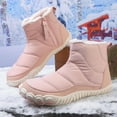 thumbnail image 3 of Women Men Winter Snow Boots Barefoot Shoes Warm Fur Lined Minimalist Wide Toe Box Zipper Closure Non Slip Chelsea Ankle Boots, 3 of 10