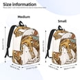 thumbnail image 2 of Disketp Cowboy Up Vintage Wild West print Canvas Backpack Lightweight Travel Daypack Student Rucksack Laptop Backpack-Small, 2 of 5