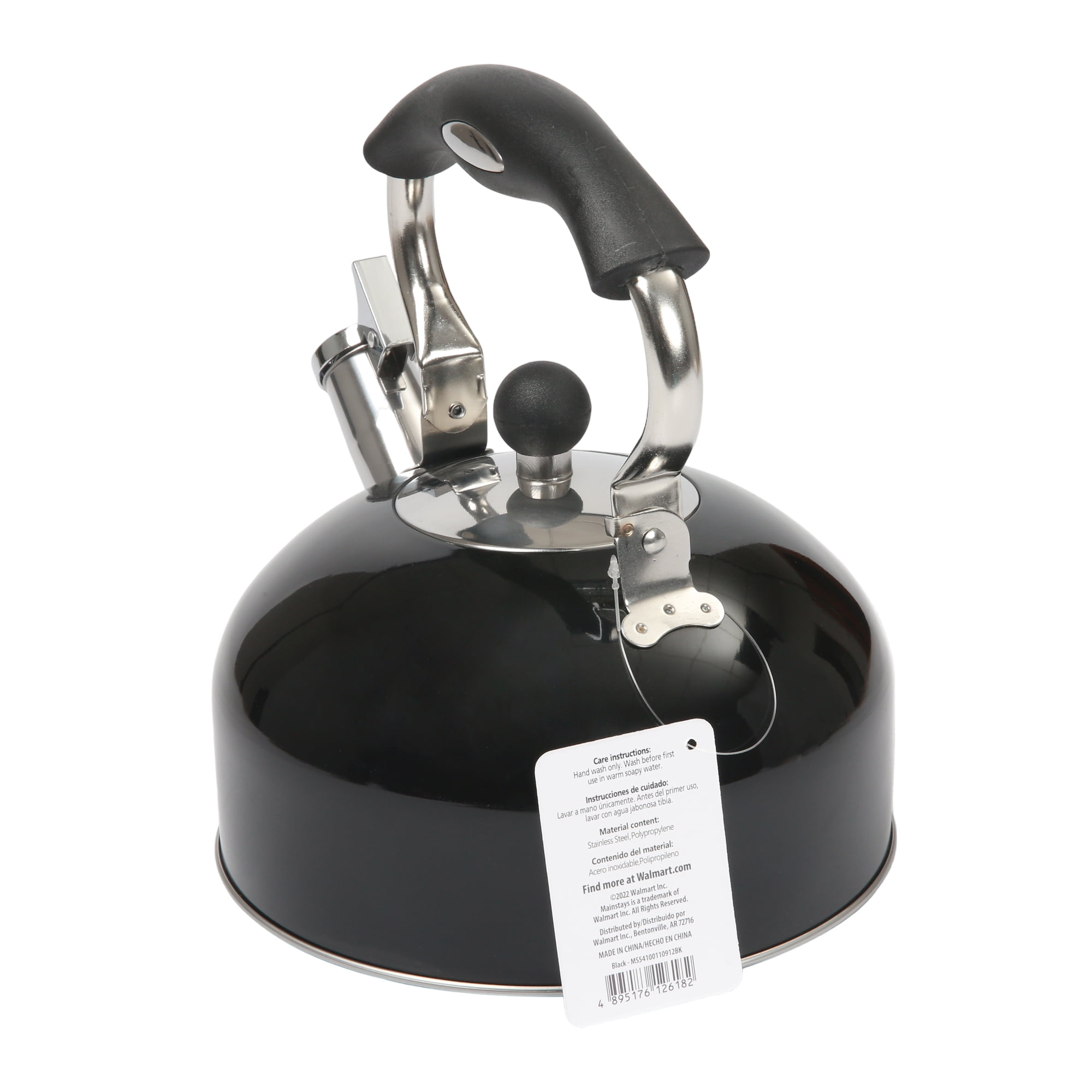 Mainstays 2.5 Liter Stainless Steel Whistling Tea Kettle