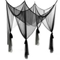thumbnail image 4 of Large Mosquito Net for Bed - 190x210x240cm (74.8x82.7x94.5in) 4-Opening Design, Black Polyester Bed Canopy for Twin Full Size - Indoor & Outdoor Use, Camping, Travel, Gothic Room Decor, 4 of 7
