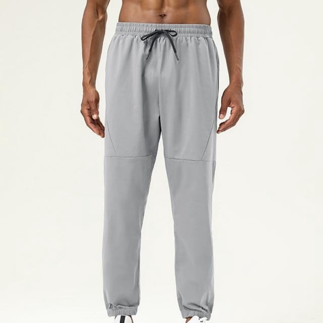 LYMAYTER Men's Quick-Dry Gym Pants Breathable Workout Training Lightweight Moisture-Wicking Activewear