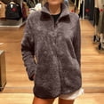 thumbnail image 2 of Turilly Women's Winter Fuzzy Fleece Sherpa Pullovers Casual Warm Long-Sleeved Fleece Zip-Up Sweatshirts, 2 of 6