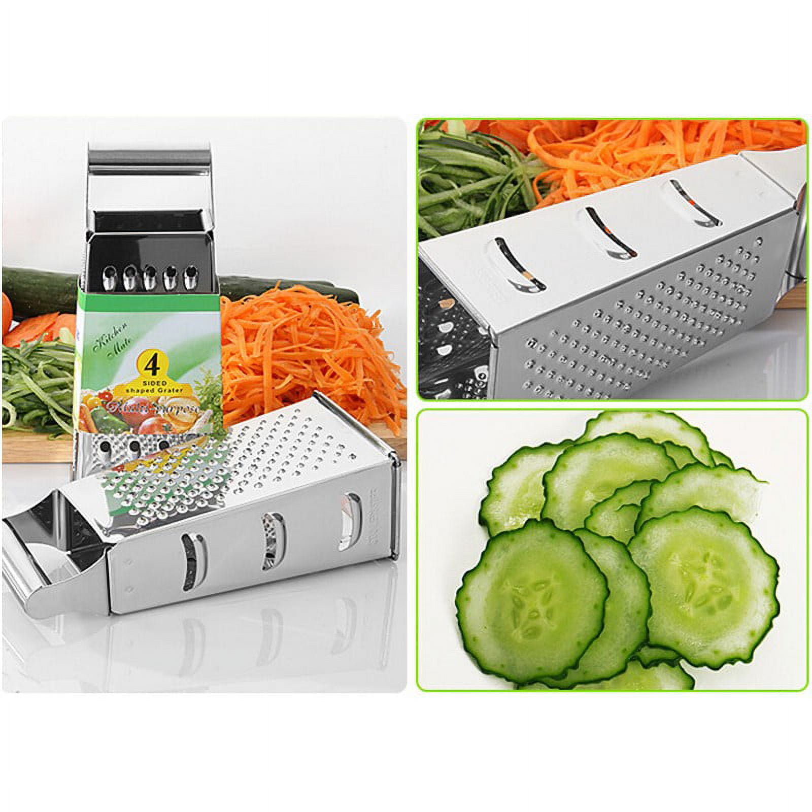 1pc 4 Sides Multifunctional Vegetable Grater, Carrot Potato Vegetable  Shredder, Stainless Steel Grater Kitchen Gadgets For Hotel/Commercial
