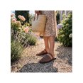 thumbnail image 4 of BLISSFUL STEP Women's Mesh Round Toe Slip on Slides Flats Sandals Brown 10, 4 of 6