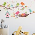 thumbnail image 4 of Ramas, pájaros, casitas, nidos de pájaros, vinilos decorativos para pared, habitaciones infantiles, decoración de estudio, vinilos decorativos para pared, un set, 4 of 5
