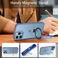 thumbnail image 2 of Design for iPhone 13 Pro Max Magnetic Case with Invisible Stand [Compatible with Magsafe], Slim Cover Shockproof Protective Phone Case for Apple iPhone 13 Pro Max 6.7", Blue, 2 of 16