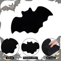 Uxgjfwu Halloween Placemat Black Non Slip Heat Resistant for Dining Table Party Decor Festive Setting Kitchen Use