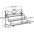 thumbnail image 2 of Mounted 3 Tier Metal Shelf Nail Polish Wall Rack Essential Oils Perfume Table Top Organizer Display Stand by Dazone, 2 of 4