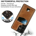 thumbnail image 3 of Compatible with Magsafe 2 in 1 Detachable for Samsung Galaxy S25 Ultra Wallet Case with Card Holder Women Men, Magnetic PU Leather RFID Blocking Flip Kickstand Credit Slots,for S25 Ultra, Darkbrown, 3 of 11
