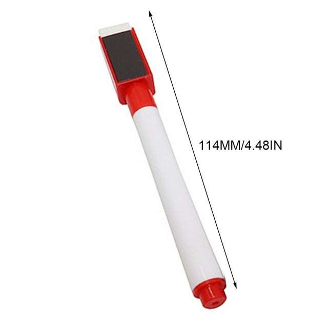 Baohd Marqueurs Stylos Professionnels Pratiques Magnétiques Tableau Blanc Papeterie Effaçable Outils de Marquage Tableau Blanc Rouge 1 Pce
