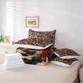 thumbnail image 6 of Feelyou Cartoon Cherry Twin Bedding Sets 7pcs, Brown Cheetah Print Bedding Comforter Set, 6 of 8