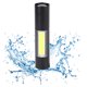 thumbnail image 1 of Mini linterna LED portátil con carga USB, linterna de aleación de aluminio para emergencias de acampada, color negro, 1 of 8