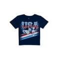 thumbnail image 5 of Mickey Mouse Toddler Boys Short Sleeve Americana Crewneck T-Shirt, Sizes 12M-5T, 5 of 7