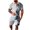 Gray, variant on Mens Short Sets 2 Piece Outfits Polo Shirt Fashion Summer Tracksuits Beach Outfit Short Sleeve and Shorts Set for Men