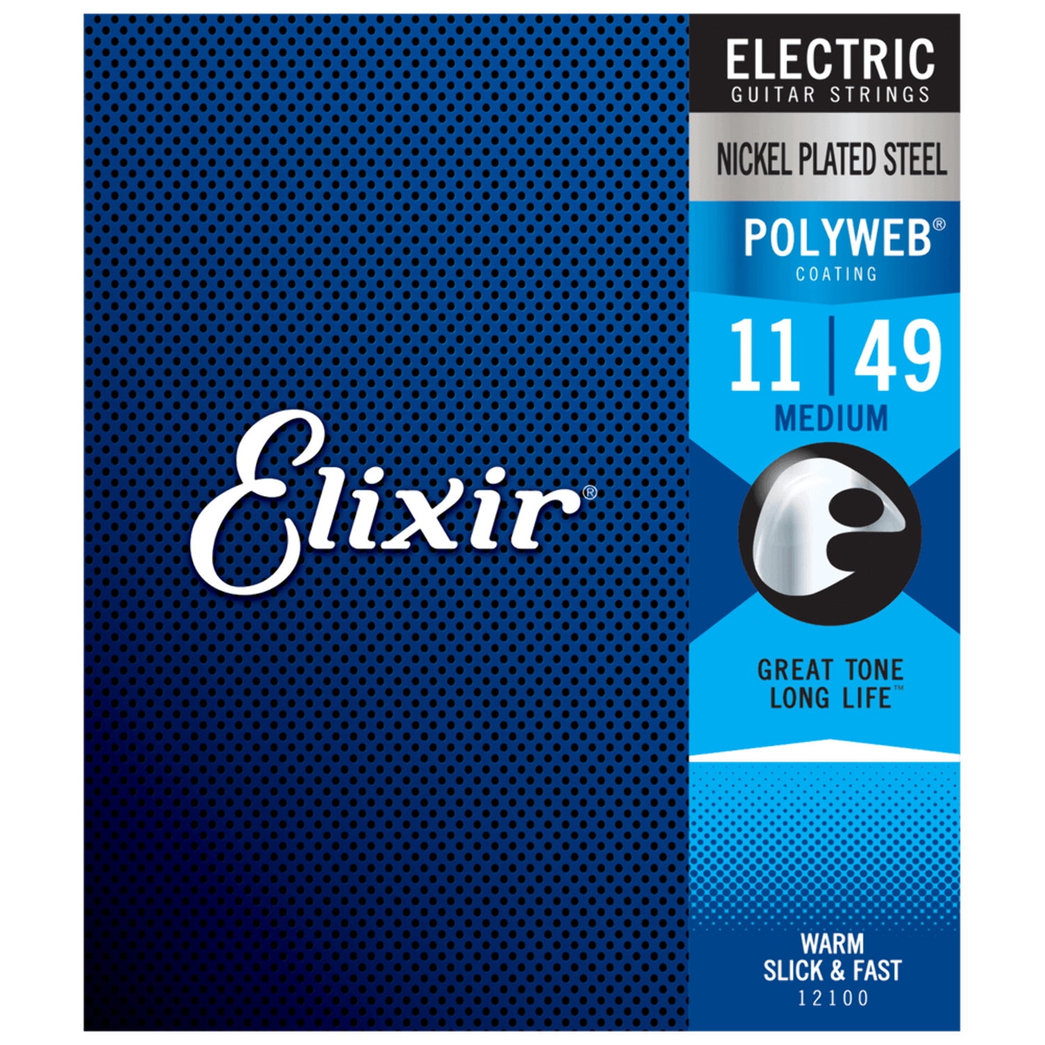 Elixir 12100-U Nanoweb Electric Super Light 09-42 Anti-Rust Electric Guitar Strings