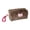 brown, variant on Velvety Makeup Bag With Reinforced Zippers Leopards Print Toiletry Pouches Spacious Portable Carry Case For Cosmetics