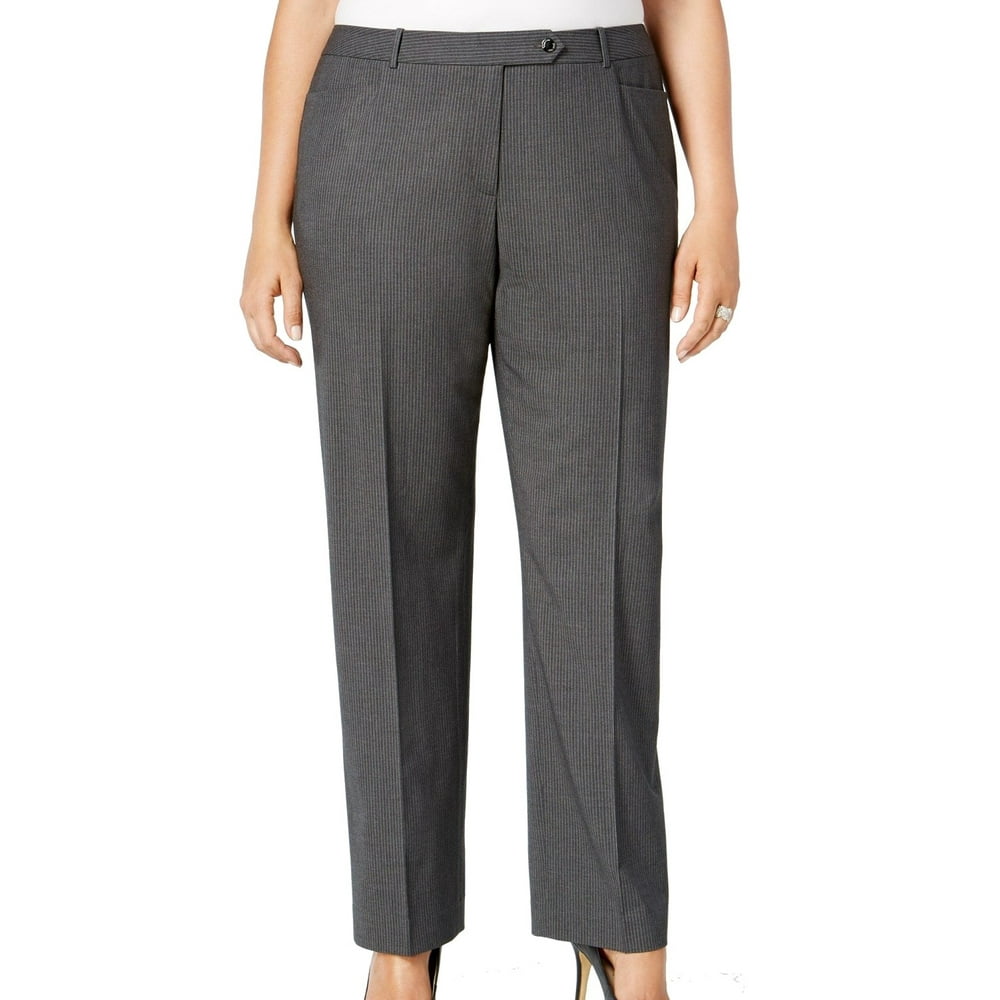 Calvin Klein - Calvin Klein NEW Gray Women's Size 18W Plus Striped ...