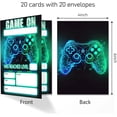 thumbnail image 2 of Gamer Birthday Invitations, Video Game Birthday Party, Gaming Party Decorations, Birthday Party Invitations For Boys Girls, Kids Birthday Invitations, 20 Cards with 20 Envelopes.(115), 2 of 4