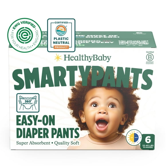 Pañales HealthyBaby SmartyPants estilo dominable, talla 6 (32)
