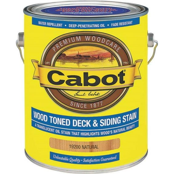 1 gal Cabot 19200 Natural Wood Toned Deck and Siding Stain