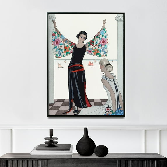 Voici Mes Ailes! - 1923 | George Barbier | Premium Fine Art Print | 20th Century French | Art Nouveau | Portrait | Nature Art