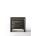thumbnail image 5 of Wooden Nightstand with Bevel Drawer Front, Gray- Saltoro Sherpi, 5 of 6