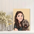 thumbnail image 2 of Custom Cartoon Portrait Canvas Wall Art 15.75x11.81 Inches, 2 of 8