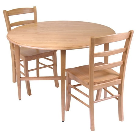 Winsome Wood Hannah Drop Leaf Dining Table W 2pc Ladder Back Chairs Winsome Wood Hannah Drop Leaf Dining Table W 2pc Ladder Back Chairs