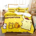 thumbnail image 1 of Sanrio Digital Printing HelloKitt Pudding Dog Cartoon Style Quilt Cover Bedding Three-piece Set Two-dimensional Home Furnishing WT, 1 of 5