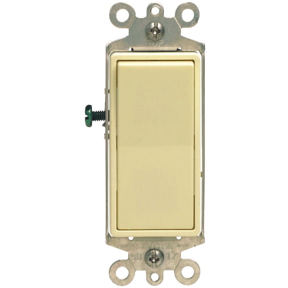 Leviton Decora Grounded 3-Way Switch - Pack of 8 — Indoor & Outdoor Use, NEC-Compliant