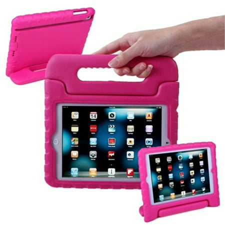 Mini Kids Case Shockproof Handle Stand Cover for Apple iPad Mini 1/2/3 Retina, Rose