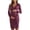 Purple, variant on Gfyviroh Women's Maternity Wrap Dress Long Sleeve V-Neck Bow Tie Bodycon Dress Ribbed Knit Knee Length Pregnancy Nursing Dress for Women