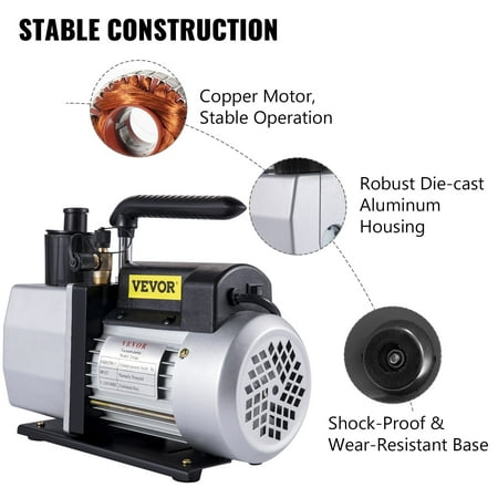 hvac refrigerant reparation vevor evacuation automobile