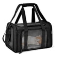 thumbnail image 1 of Dog Carrier Bag Soft Side Backpack Cat Pet Carriers Dog Travel Bags Small Dogs Cats Outgoing Foldable Breathable Cat Backpack Cat Cage, 1 of 5
