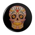 thumbnail image 1 of Skull Day of the Dead Southwestern Pinback Button Pin, 1 of 4