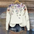 thumbnail image 2 of Tie Dye Sweatshirts for Women Fashion Crewneck Long Sleeve Pullover 2024 Fall Winter Blouses Going Out Party Outfits, 2 of 4