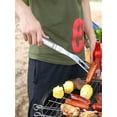 thumbnail image 5 of Comefolife Two Pronged Stainless Steel Fork - 13.8" Serving Fork Large for Meat Carving Fork Heavy Duty Two Prong Fork Tines Meat Fork - Big Forks for Cooking (1pcs), 5 of 9
